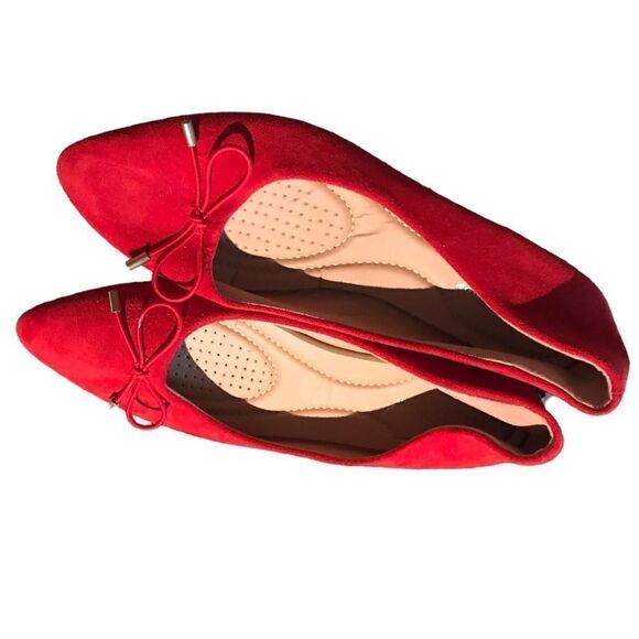 Forever Comfort size 9 red velvet slippers see pics - Picture 1 of 2